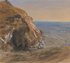 La frana vicino a Boscastle